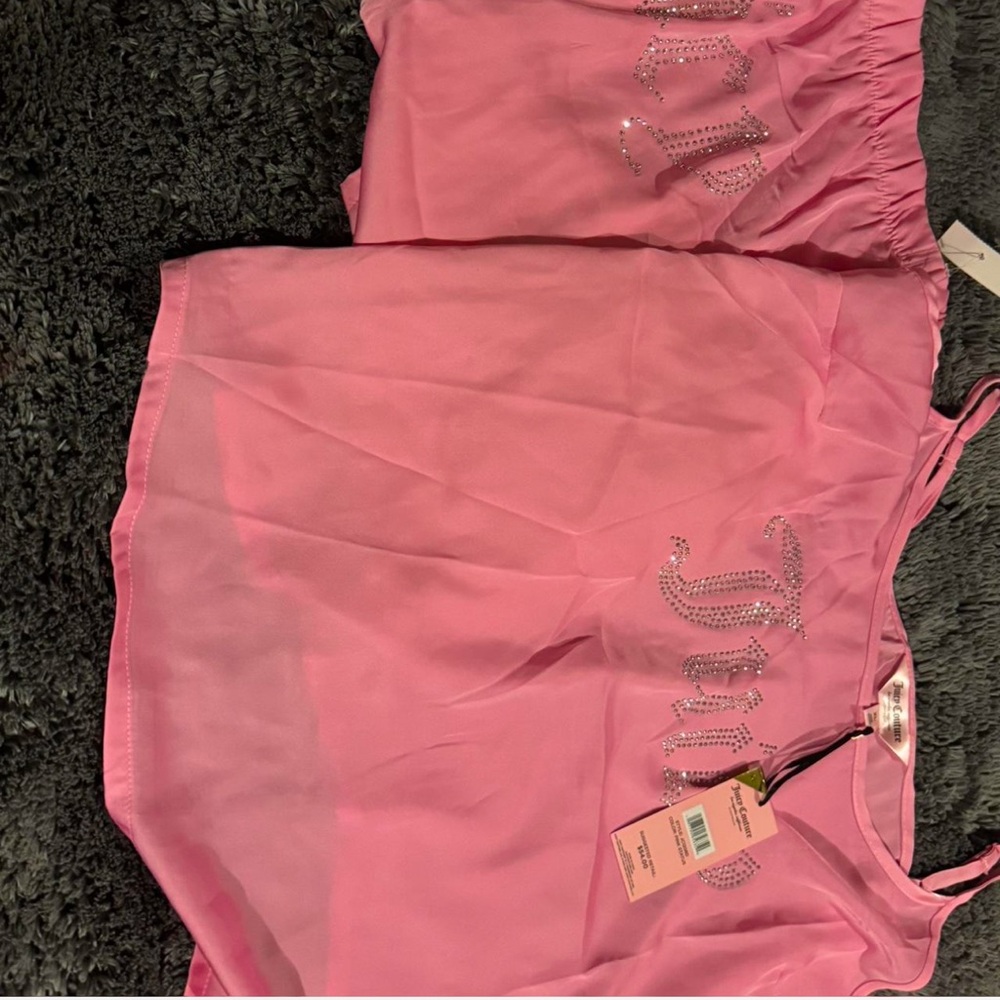 Juicy Couture Pink Sleepwear with Rhinestone Accents